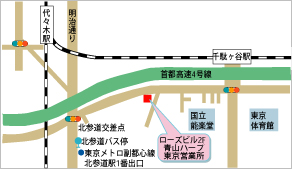 青山ハープ株式会社地図